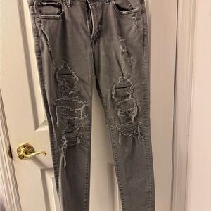 American Eagle Outfitters Gray Skinny Jeans